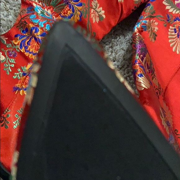 Fun red boots over the knees never worn - Picture 3 of 3